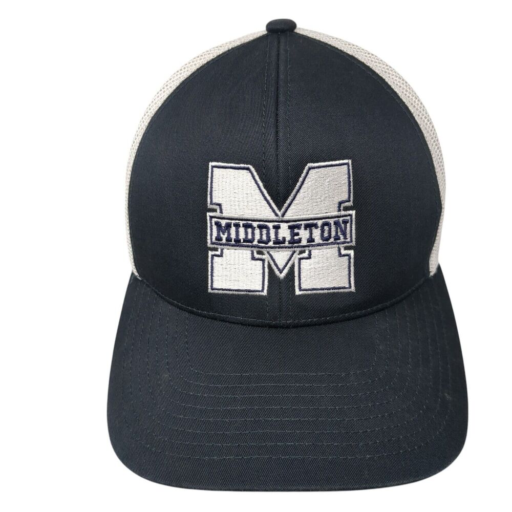 Middleton Snapback Trucker Hat Blue OS Adjustable Mesh Back Pacific Headwear